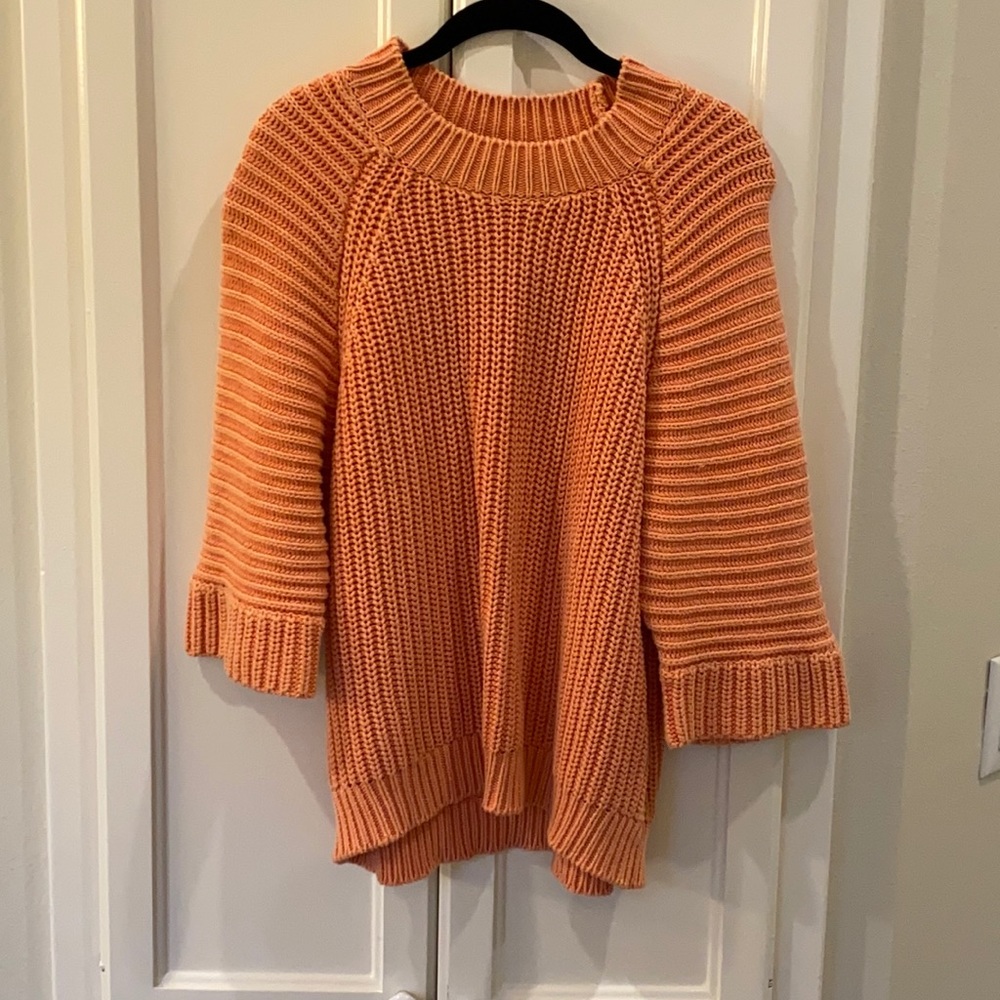 🧡 Anthropolgy chunky organge Sweater 🧡